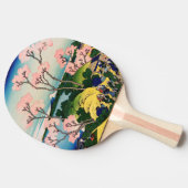 Katsushika Hokusai - Gotenyama, Tokaido, Shinagawa Tischtennis Schläger (Seitenansicht)