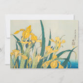 Katsushika Hokusai - Grasshopper und Iris Dankeskarte (Vorderseite)