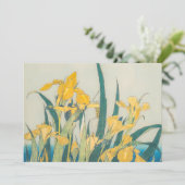 Katsushika Hokusai - Grasshopper und Iris Einladung (Stehend Vorderseite)