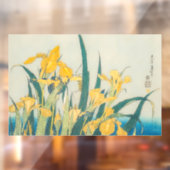 Katsushika Hokusai - Grasshopper und Iris Fensteraufkleber (Blatt 2)