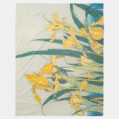 Katsushika Hokusai - Grasshopper und Iris Fleecedecke (Vorderseite)