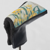 Katsushika Hokusai - Grasshopper und Iris Golf Headcover (3/4 Vorderseite)