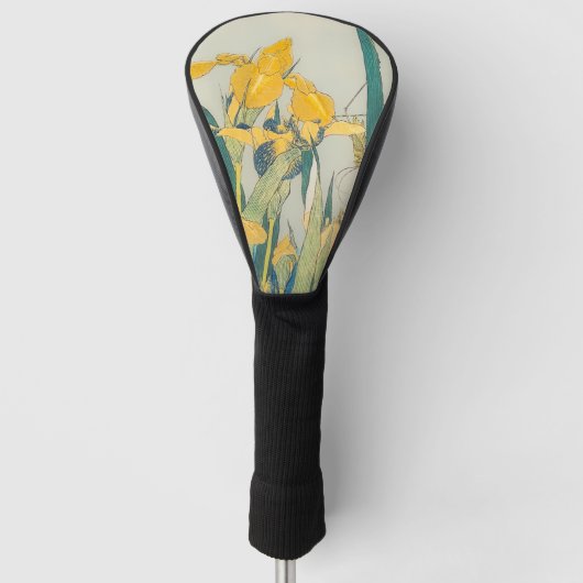 Katsushika Hokusai - Grasshopper und Iris Golf Headcover (Vorderseite)