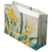 Katsushika Hokusai - Grasshopper und Iris Große Geschenktüte (Vorderseite Schrägansicht)