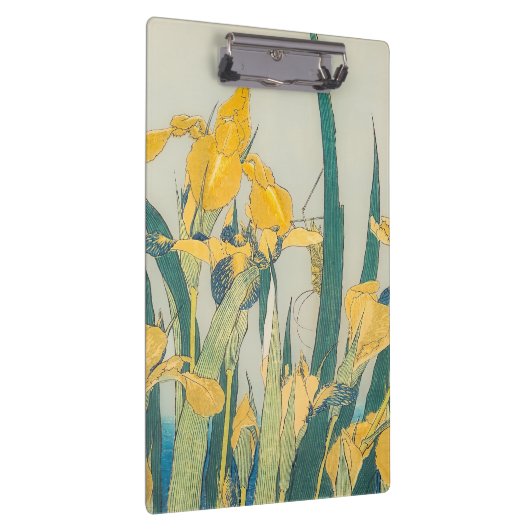 Katsushika Hokusai - Grasshopper und Iris Klemmbrett (Rechts)