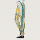 Katsushika Hokusai - Grasshopper und Iris Leggings (Links)
