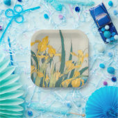 Katsushika Hokusai - Grasshopper und Iris Pappteller (Party)