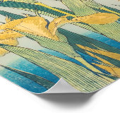 Katsushika Hokusai - Grasshopper und Iris Poster (Ecke)