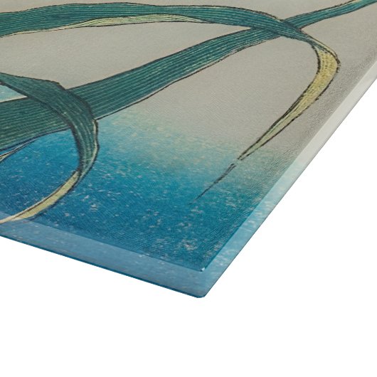 Katsushika Hokusai - Grasshopper und Iris Schneidebrett (Ecke)