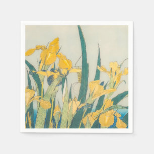 Katsushika Hokusai - Grasshopper und Iris Serviette