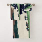 Katsushika Hokusai - Inume pass, Provinz Kai Badhandtuch Set (Insitu)