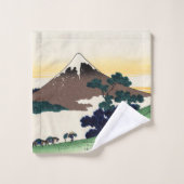 Katsushika Hokusai - Inume pass, Provinz Kai Badhandtuch Set (Waschlappen)