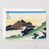 Katsushika Hokusai - Inume pass, Provinz Kai Dankeskarte (Vorne/Hinten)