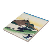 Katsushika Hokusai - Inume pass, Provinz Kai Fliese (Seite)