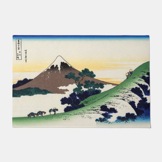 Katsushika Hokusai - Inume pass, Provinz Kai Fußmatte (Vorderseite)