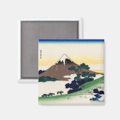 Katsushika Hokusai - Inume pass, Provinz Kai Magnet (Vorderseite/Rückseite)