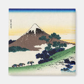 Katsushika Hokusai - Inume pass, Provinz Kai Magnet (Vorne)