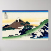 Katsushika Hokusai - Inume pass, Provinz Kai Poster (Vorne)