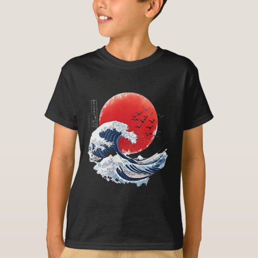 Katsushika Hokusai Japanese Great Wave Men Women K T-Shirt (Vorderseite)