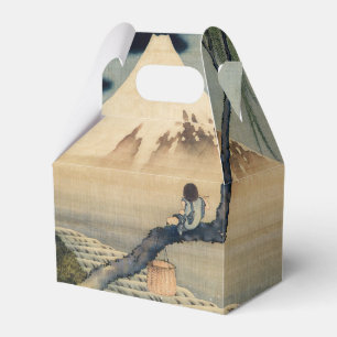 Katsushika Hokusai - Junge betrachtet den Fuji Geschenkschachtel