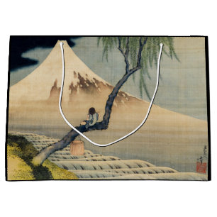 Katsushika Hokusai - Junge betrachtet den Fuji Große Geschenktüte
