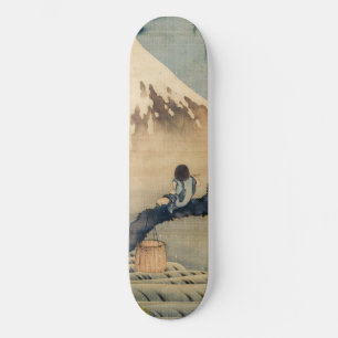 Katsushika Hokusai - Junge betrachtet den Fuji Skateboard