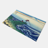 Katsushika Hokusai - Kajikazawa in der Provinz Kai Fußmatte (Schrägansicht)