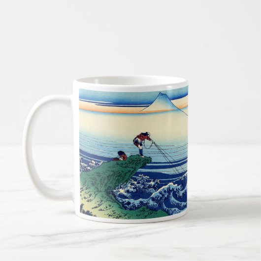 Katsushika Hokusai - Kajikazawa in der Provinz Kai Kaffeetasse (Links)
