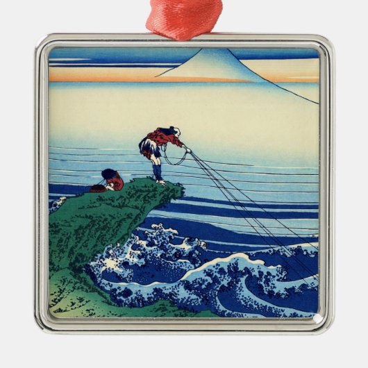 Katsushika Hokusai - Kajikazawa in der Provinz Kai Ornament Aus Metall (Vorne)