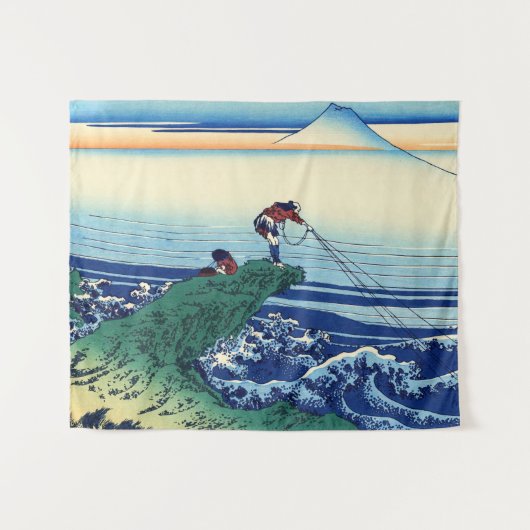 Katsushika Hokusai - Kajikazawa in der Provinz Kai Wandteppich (Vorderseite (Horizontal))