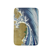Katsushika Hokusai - Kolored Big Wave Badematte (Vorderseite Vertikal)