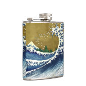 Katsushika Hokusai - Kolored Big Wave Flachmann (Rechts)