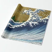Katsushika Hokusai - Kolored Big Wave Geschenkpapier (Ungerollt)