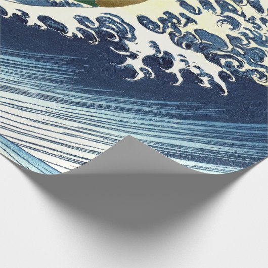 Katsushika Hokusai - Kolored Big Wave Geschenkpapier (Ecke)