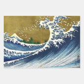 Katsushika Hokusai - Kolored Big Wave Geschenkpapier Set (Vorderseite 2)