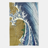 Katsushika Hokusai - Kolored Big Wave Geschirrtuch (Vertikal)