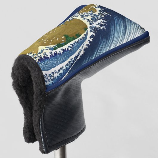 Katsushika Hokusai - Kolored Big Wave Golf Headcover (3/4 Vorderseite)