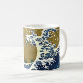 Katsushika Hokusai - Kolored Big Wave Kaffeetasse (VorderseiteRechts)
