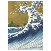 Katsushika Hokusai - Kolored Big Wave Klemmbrett (Rückseite)
