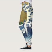 Katsushika Hokusai - Kolored Big Wave Leggings (Links)