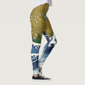 Katsushika Hokusai - Kolored Big Wave Leggings (Rechts)