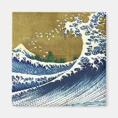 Katsushika Hokusai - Kolored Big Wave Magnet (Vorne)