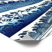Katsushika Hokusai - Kolored Big Wave Poster (Ecke)