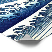 Katsushika Hokusai - Kolored Big Wave Poster (Ecke)