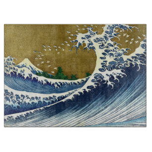Katsushika Hokusai - Kolored Big Wave Schneidebrett