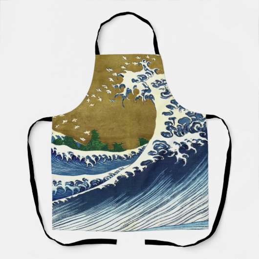 Katsushika Hokusai - Kolored Big Wave Schürze (Vorderseite)