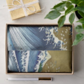 Katsushika Hokusai - Kolored Big Wave Seidenpapier (Geschenk)