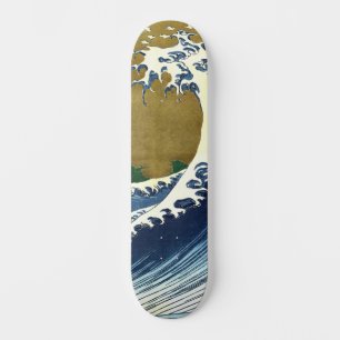 Katsushika Hokusai - Kolored Big Wave Skateboard
