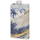 Katsushika Hokusai. Meereswellen Flachmann (Links)