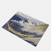 Katsushika Hokusai. Meereswellen Fußmatte (Schrägansicht)